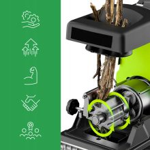 Elektromos ágaprító, 3500W, 44 mm-ig, önbehúzó, 60L zsákkal