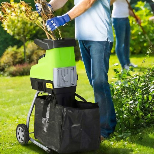 Elektromos ágaprító, 3500W, 44 mm-ig, önbehúzó, 60L zsákkal