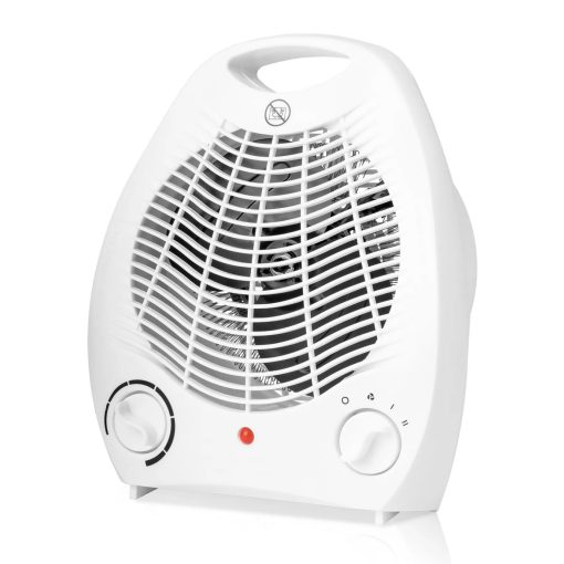 Elektromos hősugárzó ventilátoros fűtő, 2000 W, termosztáttal és hűtő funkcióval