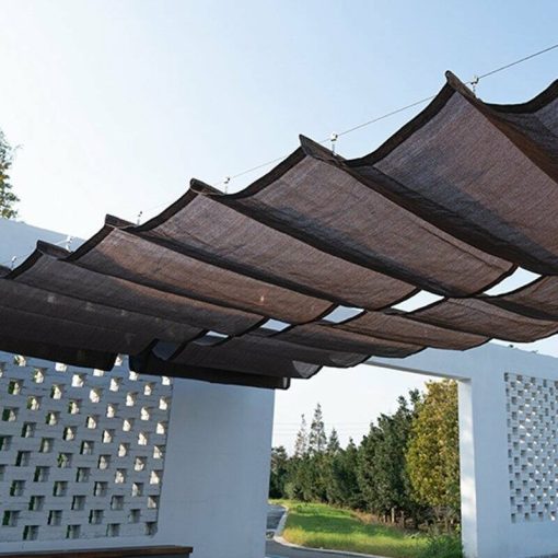 Árnyékoló háló belátásgátló 1,2x10 m, 200 g/m2 98% takarás, UV-álló fekete-barna
