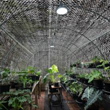 Árnyékoló háló belátásgátló 1,2x10 m, 200 g/m2 98% takarás, UV-álló fekete-barna