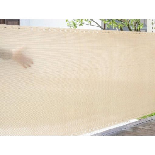Árnyékoló háló belátásgátló 1,2x10 m, 200 g/m2, 98% takarás, UV-álló, bézs