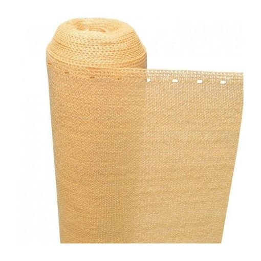 Árnyékoló háló belátásgátló 1,2x10 m, 200 g/m2, 98% takarás, UV-álló, bézs