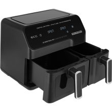 Air fryer Forró levegős dupla kosaras sütő XXL 8,3L 2700W 2 főzőzóna dual zone