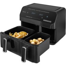 Air fryer Forró levegős dupla kosaras sütő XXL 8,3L 2700W 2 főzőzóna dual zone