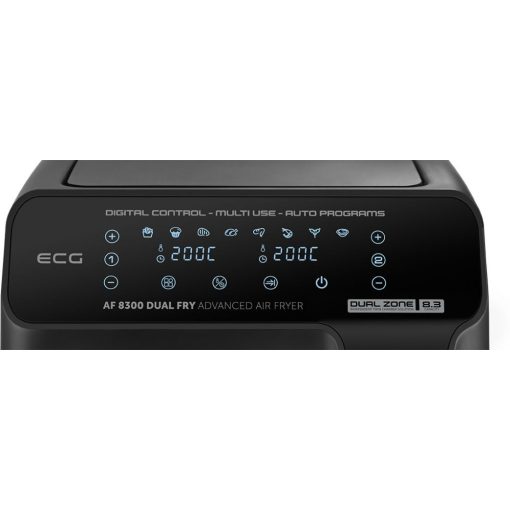 Air fryer Forró levegős dupla kosaras sütő XXL 8,3L 2700W 2 főzőzóna dual zone