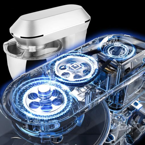 2200W Bolygómozgásos Konyhai Robotgép – Tésztadagasztó és Habverő, INOX rozsdamentes acél