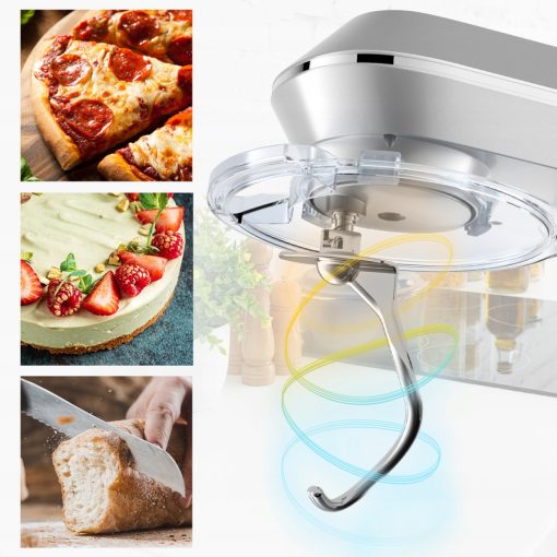 2200W Bolygómozgásos Konyhai Robotgép – Tésztadagasztó és Habverő, INOX rozsdamentes acél