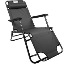 Összecsukható 2in1 nyugágy, és szék, strandra kertbe – állítható, párnás, erős