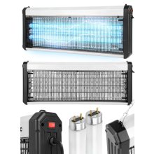 Hatékony 60W rovarcsapda UV fénnyel – 3800V, 300 m², 3x20W fénycső, felfüggeszthető