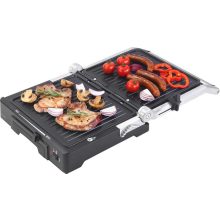 Deluxe kontaktgrill, 2000W, 3 funkció, állítható grilllap, tapadásmentes felület