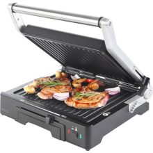 Deluxe kontaktgrill, 2000W, 3 funkció, állítható grilllap, tapadásmentes felület
