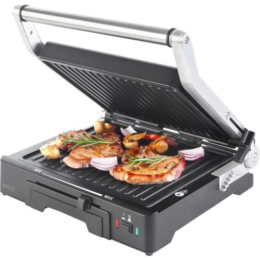 Deluxe kontaktgrill, 2000W, 3 funkció, állítható grilllap, tapadásmentes felület