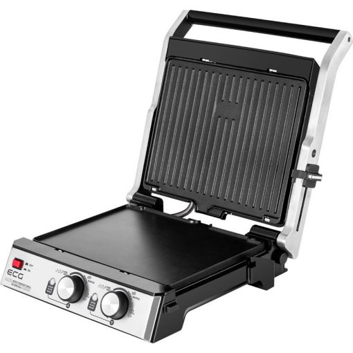 3 az 1-ben kontaktgrill és gofrisütő tapadásmentes lapos, grill és gofri sütőlappal, dupla termosztát, 2000W