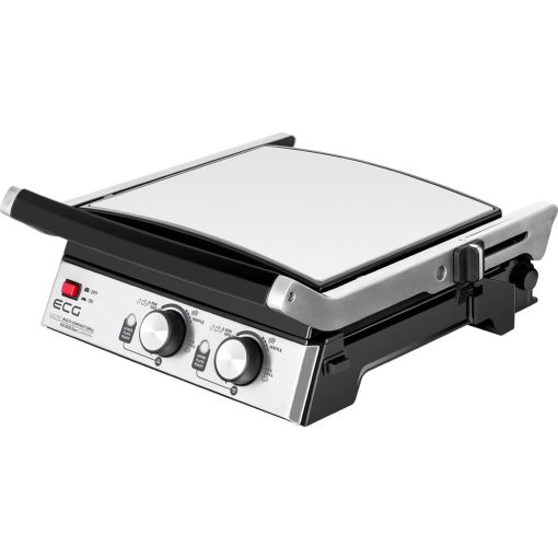 3 az 1-ben kontaktgrill és gofrisütő tapadásmentes lapos, grill és gofri sütőlappal, dupla termosztát, 2000W