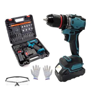   Akkus fúró és csavarozó szett 28 db kiegészítovel + 2 db Li-ion akksival