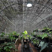 Árnyékoló háló belátásgátló 1,2x10 m, 200 g/m2 98% takarás, UV-álló zöld