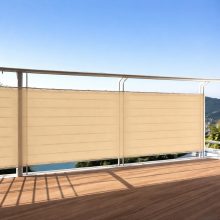 Árnyékoló háló belátásgátló 1,2x25 m, 200 g/m2, 98% takarás, UV-álló, bézs