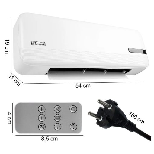 Energiatakarékos Légfüggöny Fűtőtest – Hatékony Hőszabályozás Légfüggöny okos Wifi vezérlés oszcilláció funkció + távirányító