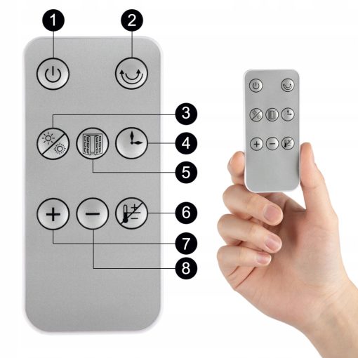 Energiatakarékos Légfüggöny Fűtőtest – Hatékony Hőszabályozás Légfüggöny okos Wifi vezérlés oszcilláció funkció + távirányító