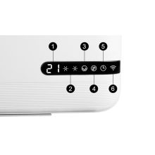 Energiatakarékos Légfüggöny Fűtőtest – Hatékony Hőszabályozás Légfüggöny okos Wifi vezérlés oszcilláció funkció + távirányító