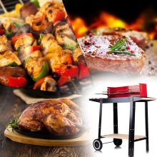 Faszenes kerti grill fújtatóval stabil kialakítás, könnyű használat