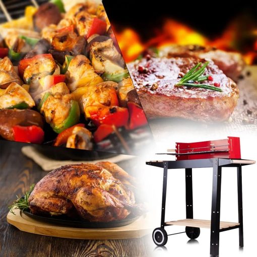 Faszenes kerti grill fújtatóval stabil kialakítás, könnyű használat