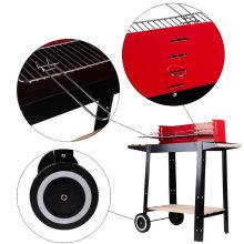 Faszenes kerti grill fújtatóval stabil kialakítás, könnyű használat