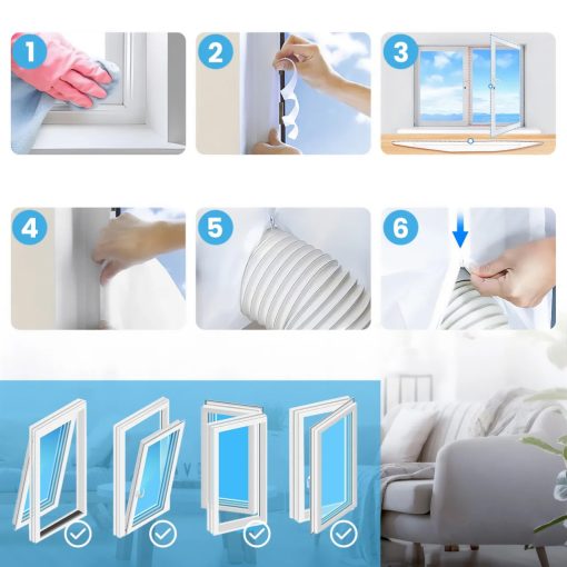 Mobilklíma 2,6kW teljesítmény, WiFi, LED panel, páramentesítő funkcióval (22L/24h), 3 az 1-ben