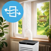 Mobilklíma 2,6kW teljesítmény, WiFi, LED panel, páramentesítő funkcióval (22L/24h), 3 az 1-ben