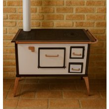 1950-es évek Antik Fehér Salgó Sparhelt – Korlátos Kivitel, Időtálló Minőségben