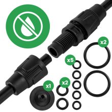 Kézi nyomáspermetező 8 literes - üvegszálas szórókarral, PE tartállyal, állítható fúvókával