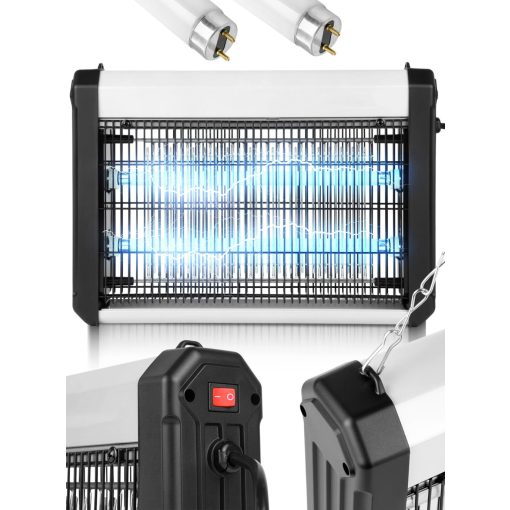 Hatékony UV szúnyogirtó lámpa beltérre 16W teljesítménnyel, 150 m2 hatókörrel,
