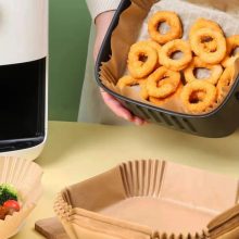 100 db nagyméretű négyzet Sütőpapír - 20 cm, Hőálló, Zsírálló, Tapadásmentes