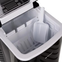 Jégkockakészítő gép 12 kg/24h, gyors jégkészítő LCD kijelzővel és időzítővel