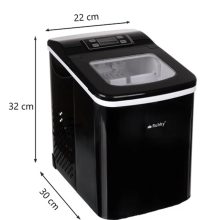 Jégkockakészítő gép 12 kg/24h, gyors jégkészítő LCD kijelzővel és időzítővel