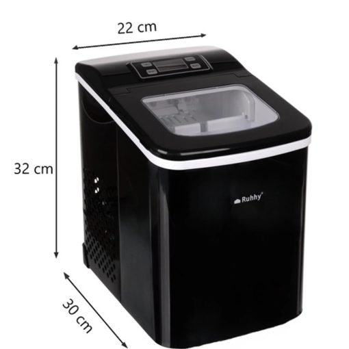 Jégkockakészítő gép 12 kg/24h, gyors jégkészítő LCD kijelzővel és időzítővel