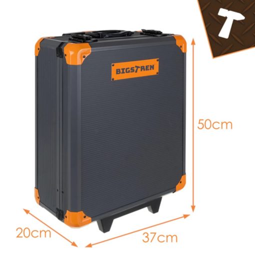 1000 Részes Professzionális Szerszámkészlet Gurulós Alumínium Kofferben – Dugókulcs, Bitek, Villáskulcsok