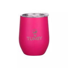 Tumby termosz pohár sötét rózsaszín