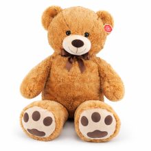 Óriás plüss maci 100 cm sötétbarna, puha ölelhető mackó