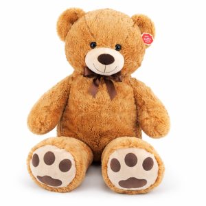   Óriás plüss maci 100 cm sötétbarna, puha ölelhető mackó