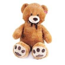 Óriás plüss maci 100 cm sötétbarna, puha ölelhető mackó