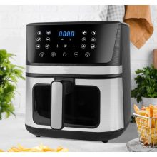 Forrólevegős fritőz 1800W - 7 liter, digitális, ablakos, 12 programmal