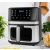   Forrólevegős fritőz 1800W - 7 liter, digitális, ablakos, 12 programmal
