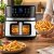   Forrólevegős fritőz 1800W - 7 liter, digitális, ablakos, 12 programmal