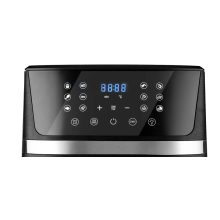 Forrólevegős fritőz 1800W - 7 liter, digitális, ablakos, 12 programmal