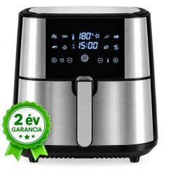 8 L-es Okos Air Fryer 1800W Tumby olaj nélküli forró levegős fritőz digitális kijelzővel, rozsdamentes acél burkolattal
