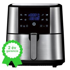   8 L-es Air Fryer 1800W Tumby olaj nélküli forró levegős fritőz digitális kijelzővel, rozsdamentes acél burkolattal