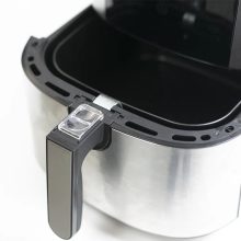 8 L-es Air Fryer 1800W kivehető kosaras, Tumby olaj nélküli forró levegős fritőz digitális kijelzővel, rozsdamentes acél burkolattal