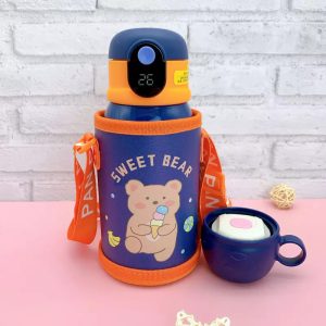   Tumby dublafalú macis gyerek termosz digitális kijelzővel, kiegészítőkel